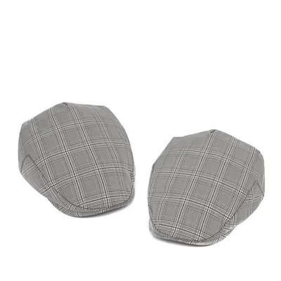 British Plaid Beret Hat Men's Forward Hat Wholesale Casual Retro Duck Tongue Old Man Hat Day Thin Spring And Summer Tide