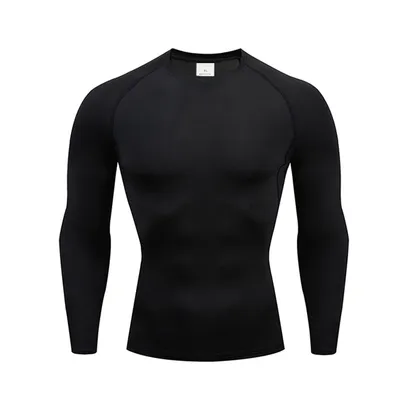 Compression Long Sleeve Shirt, Compression Top, Gym Long Sleeve, Workout Undershirt, Running Base Layer, Quick Dry, Sweat Wicking, Breathable, 4 Way Stretch, Athletic Training Tee