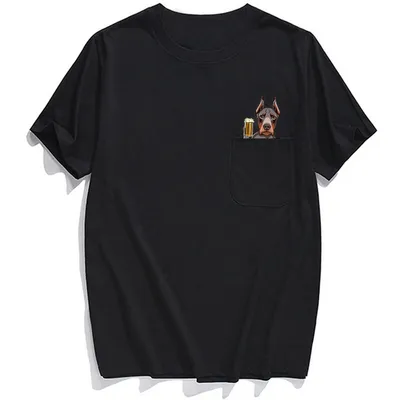 2D printed short-sleeved dog T-shirt