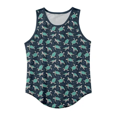 3D Digital Printing Casual Loose Sports Vest