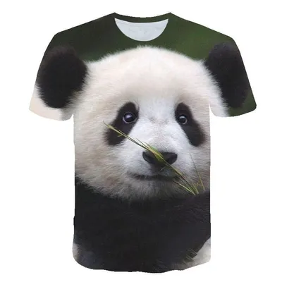  Summer New Children's T-shirt, Animal Panda 3D Digital Printing Casual And Comfortable T-shirt, Abundant Supply