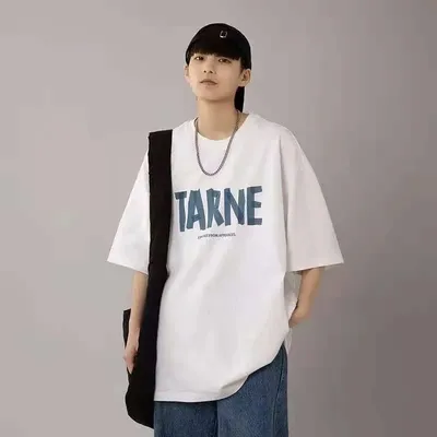  Summer New Korean Version Of The Trend Of Vibe Short-sleeved T-shirt Boys Loose Ins