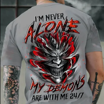3D Digital Printed Short-sleeved Top Male
