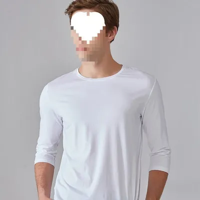Mens Round-neck Modal Undershirt Top