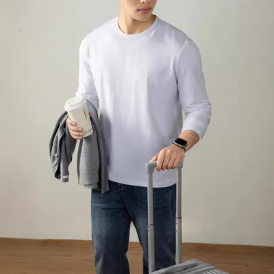 Langan Modal Cotton Long-Sleeve T-Shirt For Men