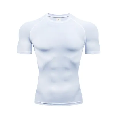 Compression Shirt, Compression Tee, Gym Top, Workout Shirt, Running T-shirt, Athletic Base Layer, Quick Dry, Stretch, Breathable, Fitness Undershirt