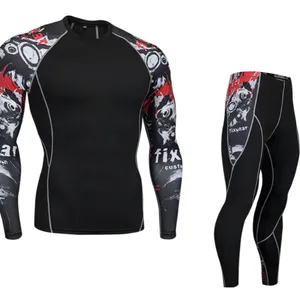 Men's Quick-drying Pants Basketball Stretch Running Outdoor Fitness Clothes Two-piece Set