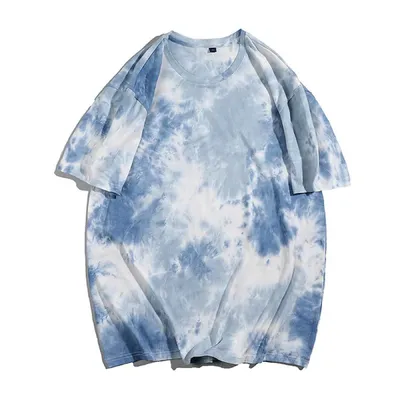 Tie-dye Short-sleeved T-shirt Women Ins Loose Top