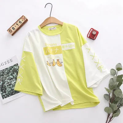 Cartoon Print T-shirt Women's Top