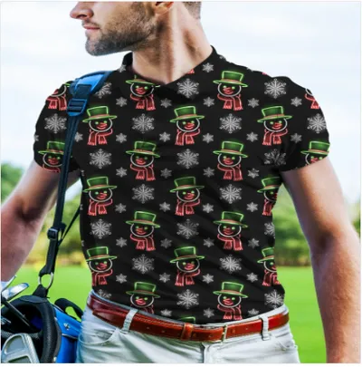  Summer New Polo Shirt 3D Printed Casual Short-sleeved Men's Clothing