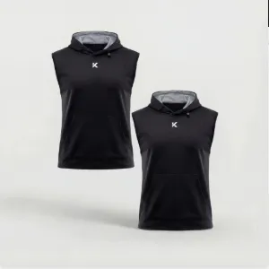 2-Pack Hooded Sauna Vest Black