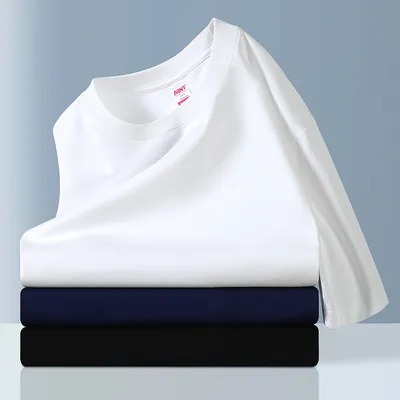 220g Long Staple Combed Cotton Cool Half-sleeved Loose T-shirt