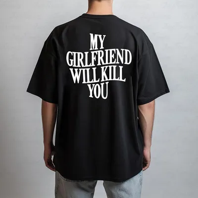 Mens European-size Cotton T-shirt