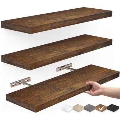 Wall Storage Hanging Solid Wood Shelf