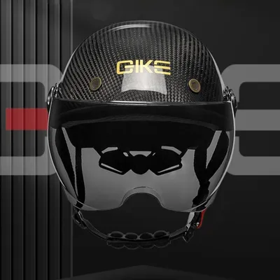 Carbon Fiber Half Helmet Electric Car Motorcycle Motorcycle Summer Men And Women Riding Helmet 3C
