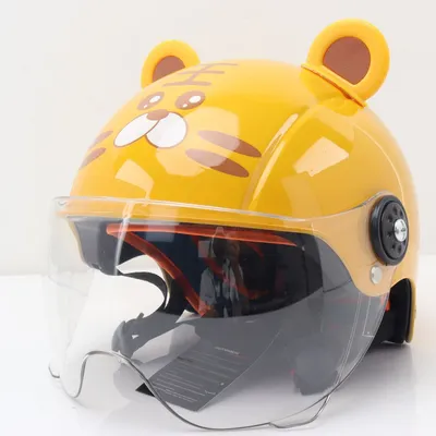 Electric Vehicle Childrens Helmet Cartoon Cute Half-helmet Safety Cap For Cycling