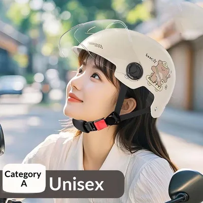 Womens Summer Sun-Protection Half Helmet