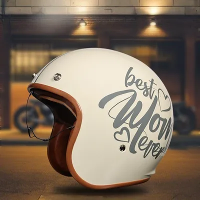 Retro Half Helmet 34 Helmet Motorcycle Helmet