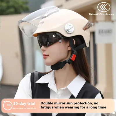 Electric Bicycle Helmet Men's And Women's Summer Sun Protection