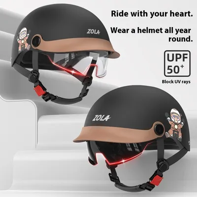 Electric Bicycle Helmet Men's And Women's Summer Sun Protection Lightweight