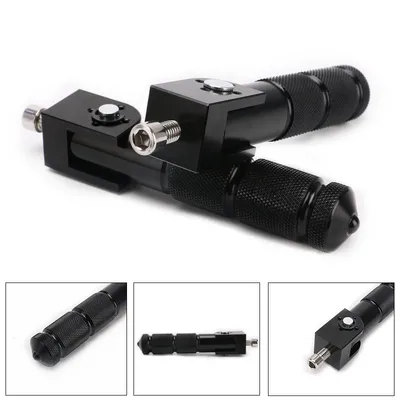 2pcs Universal Motorcycle Parts Passenger Footpegs Anti-slip Rear Pedal Black