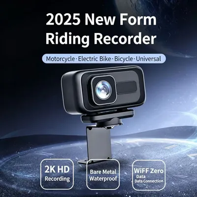 2K Motorcycle Dash Cam Outdoor Riding Waterproof Sports Camera For Electric Bicycles