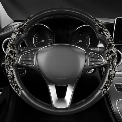 Car Maple-grain Steering Wheel Cover High-end Cassette-style Wrap