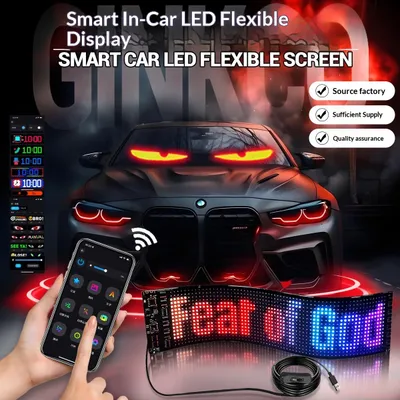 LED Soft Screen Flexible Display For Vehicles