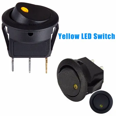 12V Car round button switch