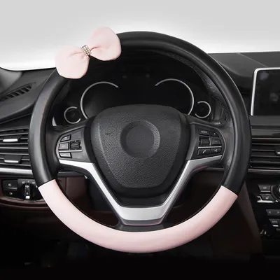 Car Steering Wheel Cover Four Seasons Universal Wear-Resistant Leather Car Grip Cover