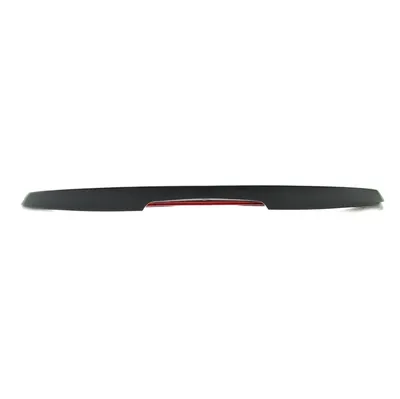 Rear Trunk Spoiler  3rd Brake Light Matte Black