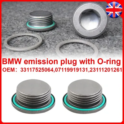 2x Differential Drain Fill Plug Seal Gasket For BMW 1 3 5 Series E46 E90 E60