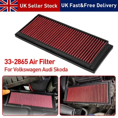 33-2865 Performance Air Filter For VW Golf A Udi A3 Seat L Eon S Koda O Ctavia