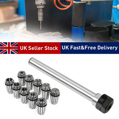 10Pcs ER16 Spring Collet Set For CNC Milling Lathe Tool Engraving Machine Steel