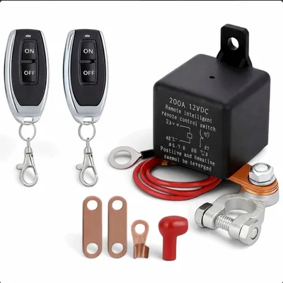 Car Battery Disconnect Switch Remote Control Power Kill Master Isolator Cut Off