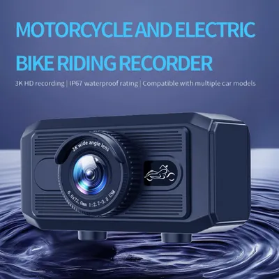 3K Motorcycle Dash Cam Outdoor Riding Waterproof Sports Camera For Electric Bicycles