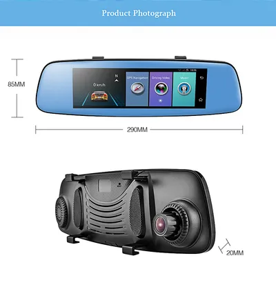 8 Inch 4G Android cloud mirror driving recorder