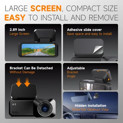 Driving Recorder Night Vision HD 4K 5Gwifi Dash Cam