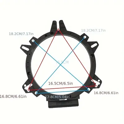 6.5 Universal OEM Speaker Adapter For 6.5 Speakers - Adapter Mount Plates For Car Speakers 6.5 Inches