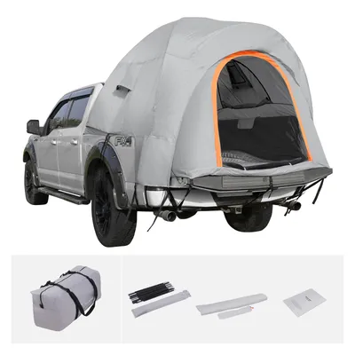 8'x8' SUV Camping Tent, Double Layer PU2000mm Waterproof Rear Tailgate Tent, 6-8 Person Large Capacity Van Hatch Tent With Rain Layer & Carry Bag, Universal Fit For SUV, Minivan, Truck, Jeep Wrangler