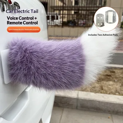 Remote-controlled Electric Plush Tail For Cars