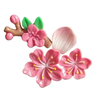 Peach Blossom Car Sticker-Red-1 set/bag