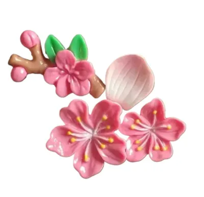 Peach Blossom Car Sticker-Red-1 set/bag