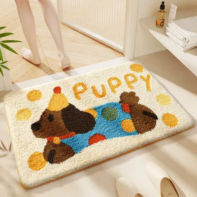 Thickened Faux-cashmere Bathroom Bath Mat