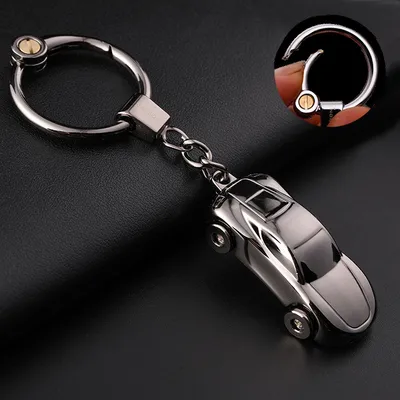 Car Cute Couple Light-on Keychain