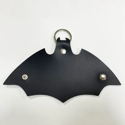Punk Leather Car Key Ring Package Pendant Protective Case