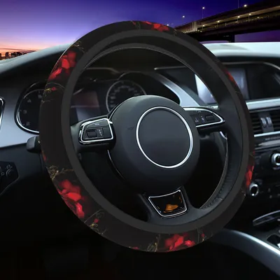 Printed Car Steering Wheel Cover