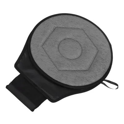 Round Car Cushion 360 Degrees Rotating Geometric Rhombic Shape Portable Rotating Seats Cushion For Elderly Grey