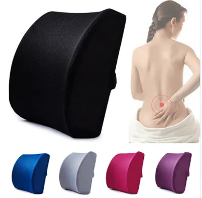 Breathable ice mesh eye memory cotton waist by universal car waist pad car with waist cushion office seat protector waist