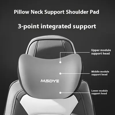 Car Memory Foam Latex Headrest Lumbar Support Pillow